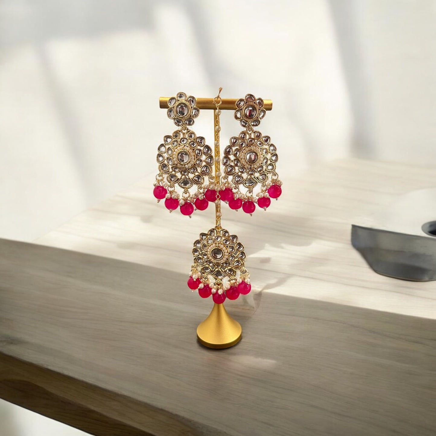 Azirah Earring & Teeka Set