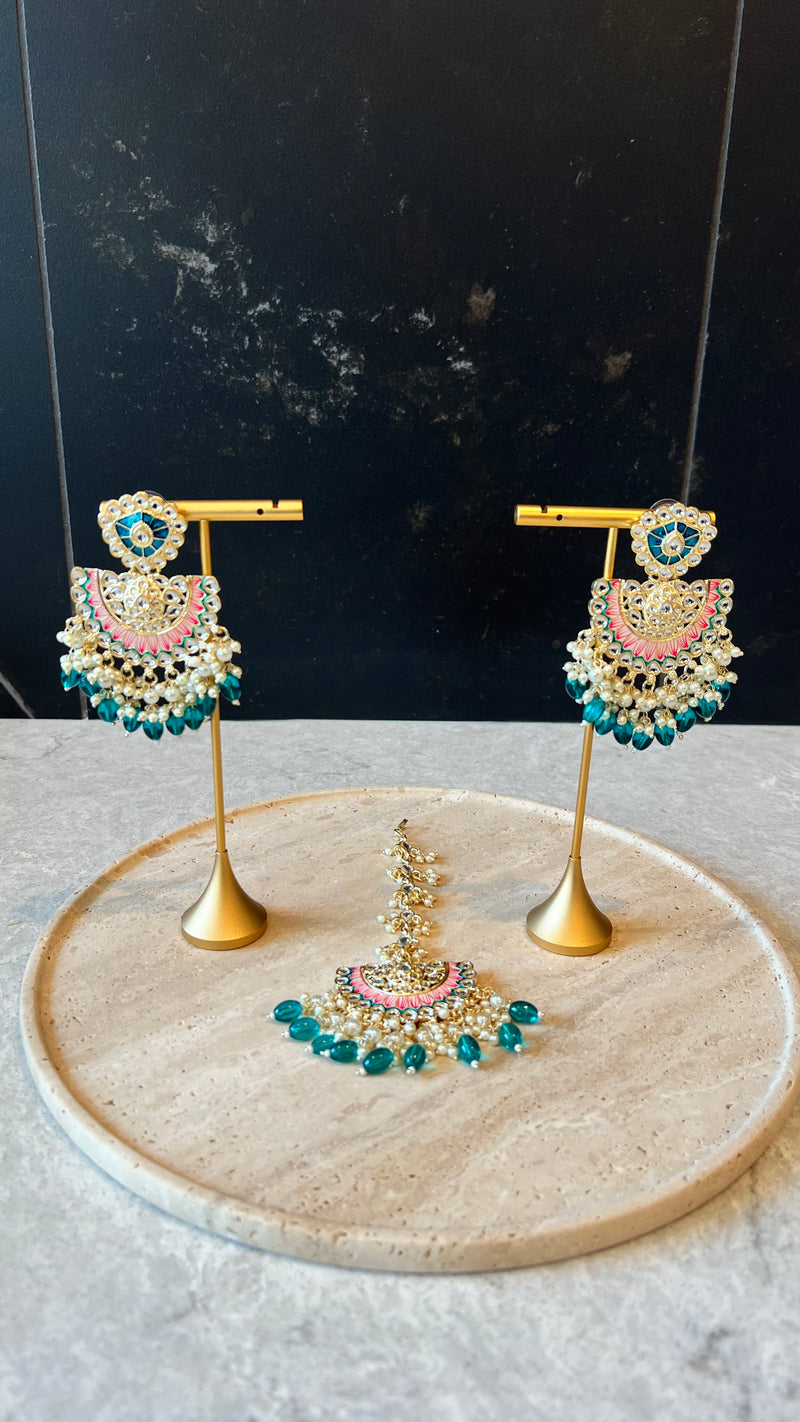 Niralyn Earring and Tikka Set